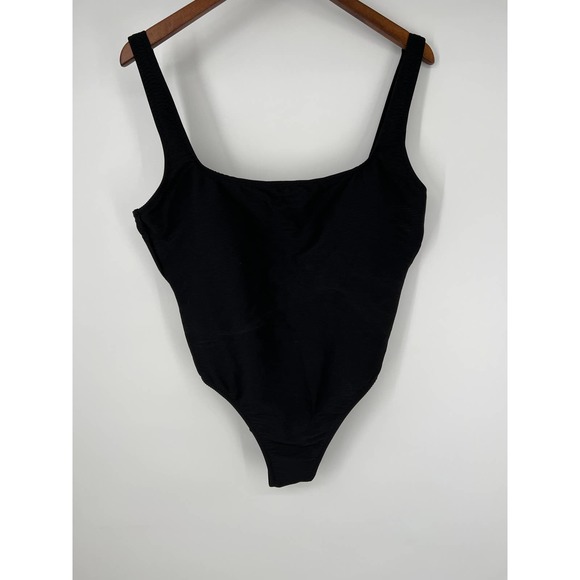 J. Crew Re-Imagined black one piece swimsuit size 14 new with tags - Picture 2 of 7